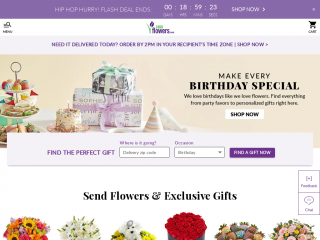 1800flowers.com screenshot