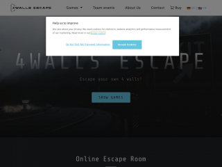 4walls-escape.com screenshot