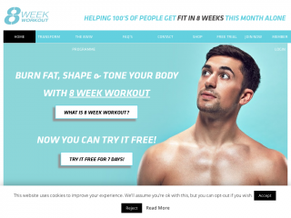 8weekworkout.co.uk screenshot