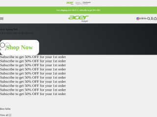 acergadget-store-global.com screenshot