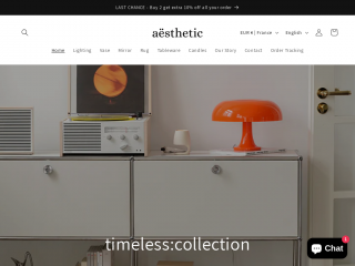 aesthetics-home.com screenshot