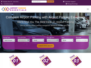 airportparkingessentials.co.uk screenshot