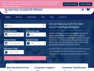 airportparkluton.co.uk screenshot