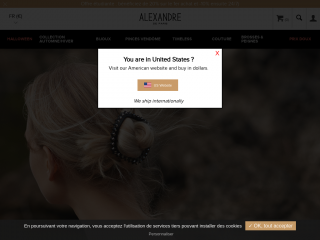 alexandredeparis-store.com screenshot