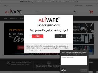 alivape.com screenshot