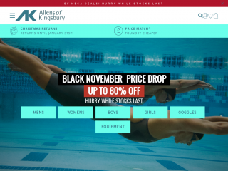 allensswimwear.co.uk screenshot