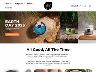 allgoodbodycare.com screenshot