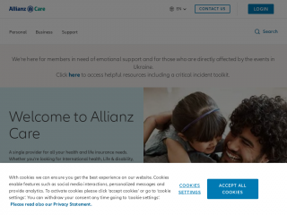 allianzcare.com screenshot