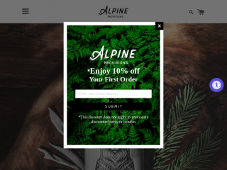 alpineprovisionsco.com screenshot
