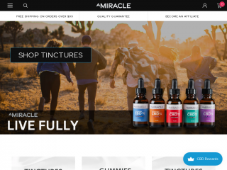 amiraclecbd.com screenshot