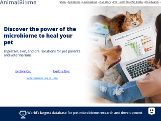 animalbiome.com screenshot