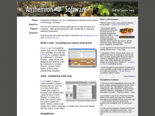 anthemion.co.uk screenshot