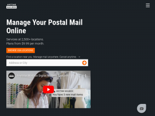 anytimemailbox.com screenshot