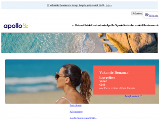 apolloreizen.nl screenshot