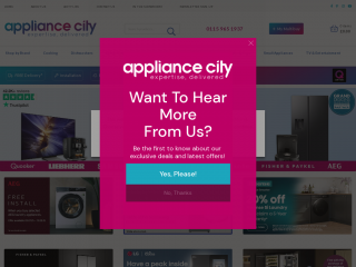 appliancecity.co.uk screenshot