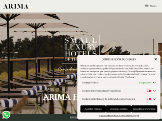 arimahotel.com screenshot