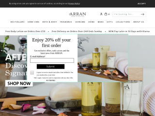 arran.com screenshot
