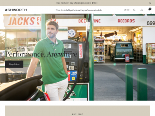 ashworth-golf.com screenshot