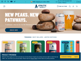 athleticbrewing.com screenshot