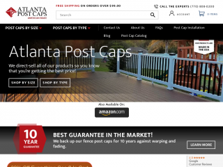 atlantapostcaps.com screenshot