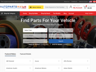 autopartsway.ca screenshot
