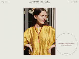 autumnsonata.co screenshot