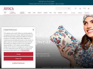 avoca.com screenshot