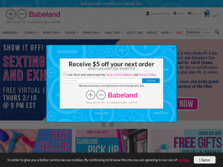 babeland.com screenshot