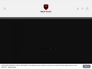 backalleyarmystore.co.uk screenshot