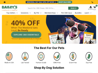 baileyscbd.com screenshot