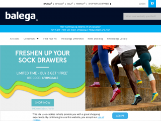 balega-socks.implus.com screenshot