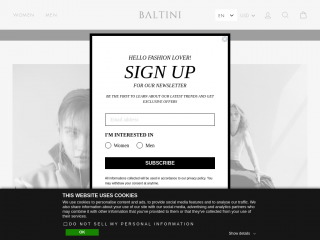 baltini.com screenshot