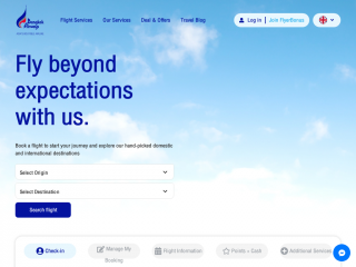 bangkokair.com screenshot