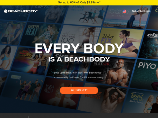 beachbody.com screenshot