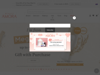 beautyamora.com.au screenshot