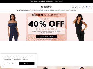 bebe.com screenshot