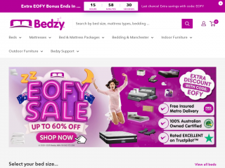 bedzy.com.au screenshot