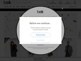 belk.com screenshot