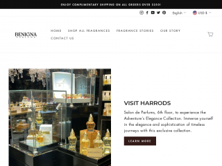 benignaparfums.com screenshot