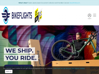 bikeflights.com screenshot