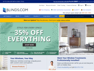 blinds.com screenshot