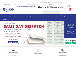 blindzonline.co.uk screenshot