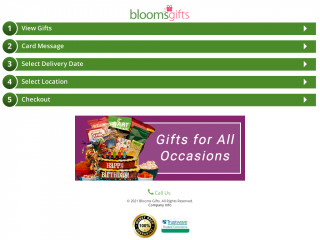 bloomsgifts.com screenshot