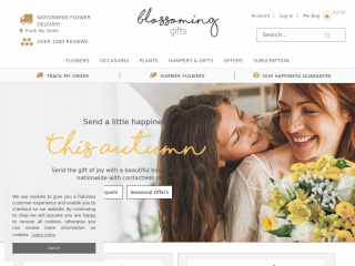blossominggifts.com screenshot
