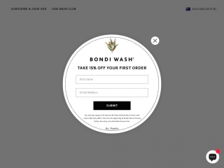 bondiwash.com.au screenshot