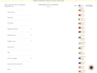 brooklyncandlestudio.com screenshot