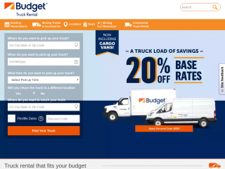 budgettruck.com screenshot