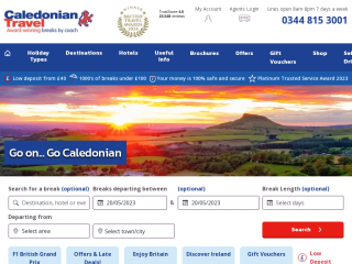 caledonian.com screenshot