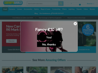 cameraworld.co.uk screenshot