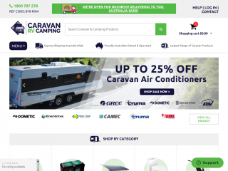 caravanrvcamping.com.au screenshot